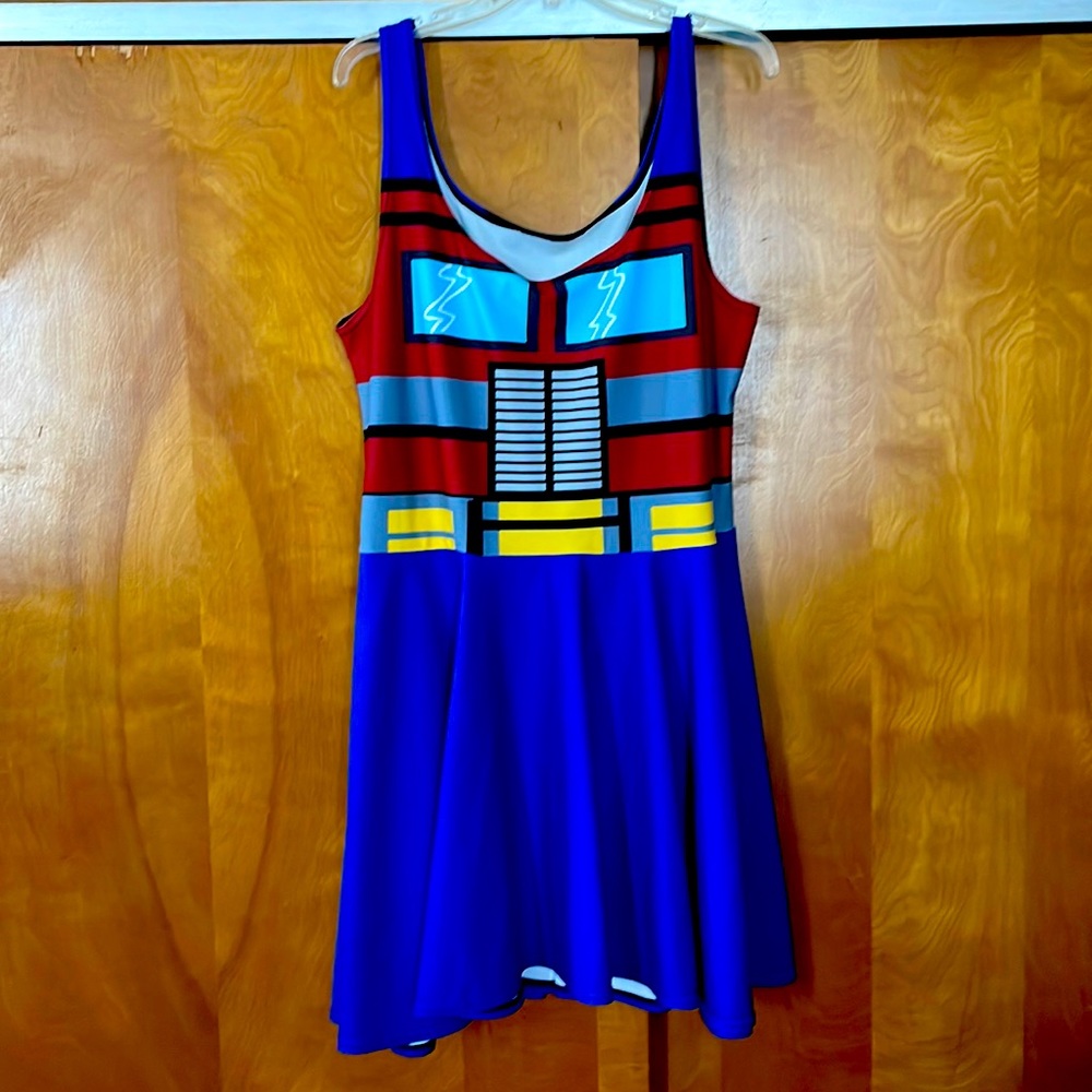 Optimus Prime themed Halloween plus sized skater dress size 2xl